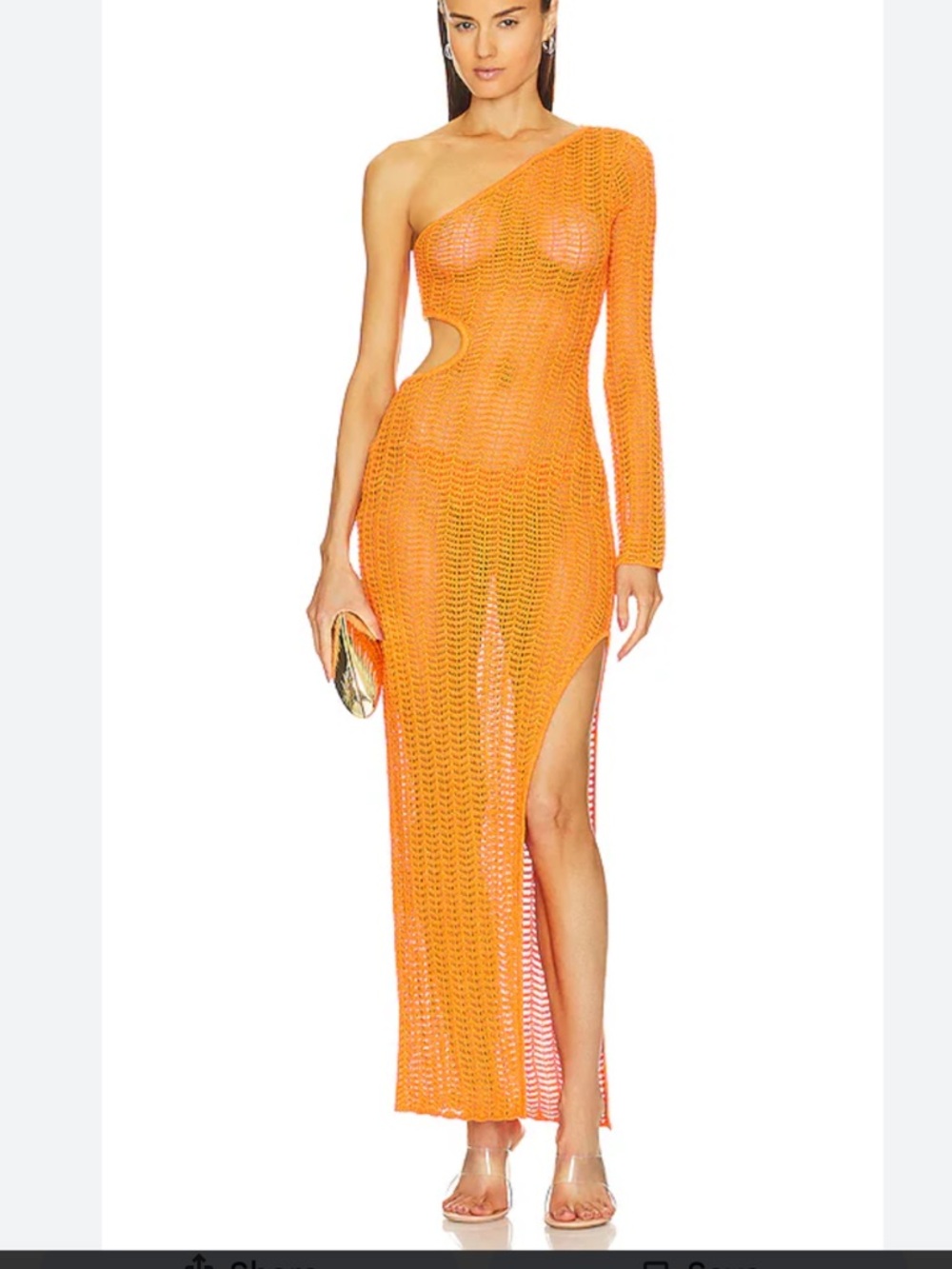× REVOLVE Seana Asym Maxi
Knit Dress in Orange